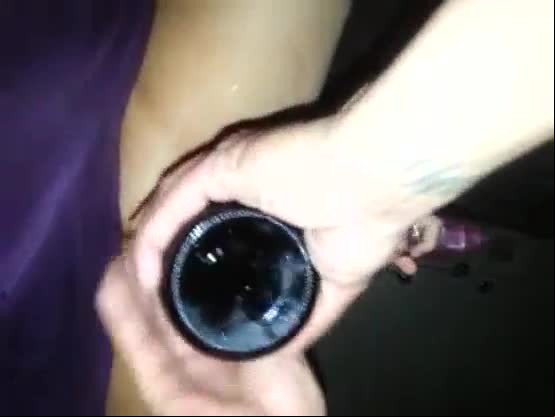 Dildo fisting bottle booty insert latina girlfriend